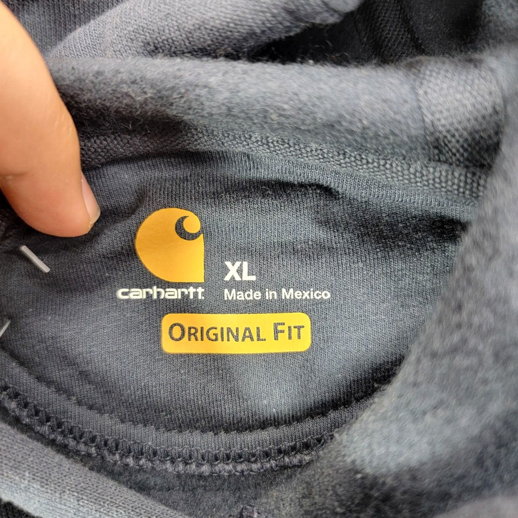 Carhartt Carhartt Hoodie Mens XL Blue Rain Defender Pullover Fleece Logo Kangaroo Pocket Size US XL / EU 56 / 4 - 6 Thumbnail