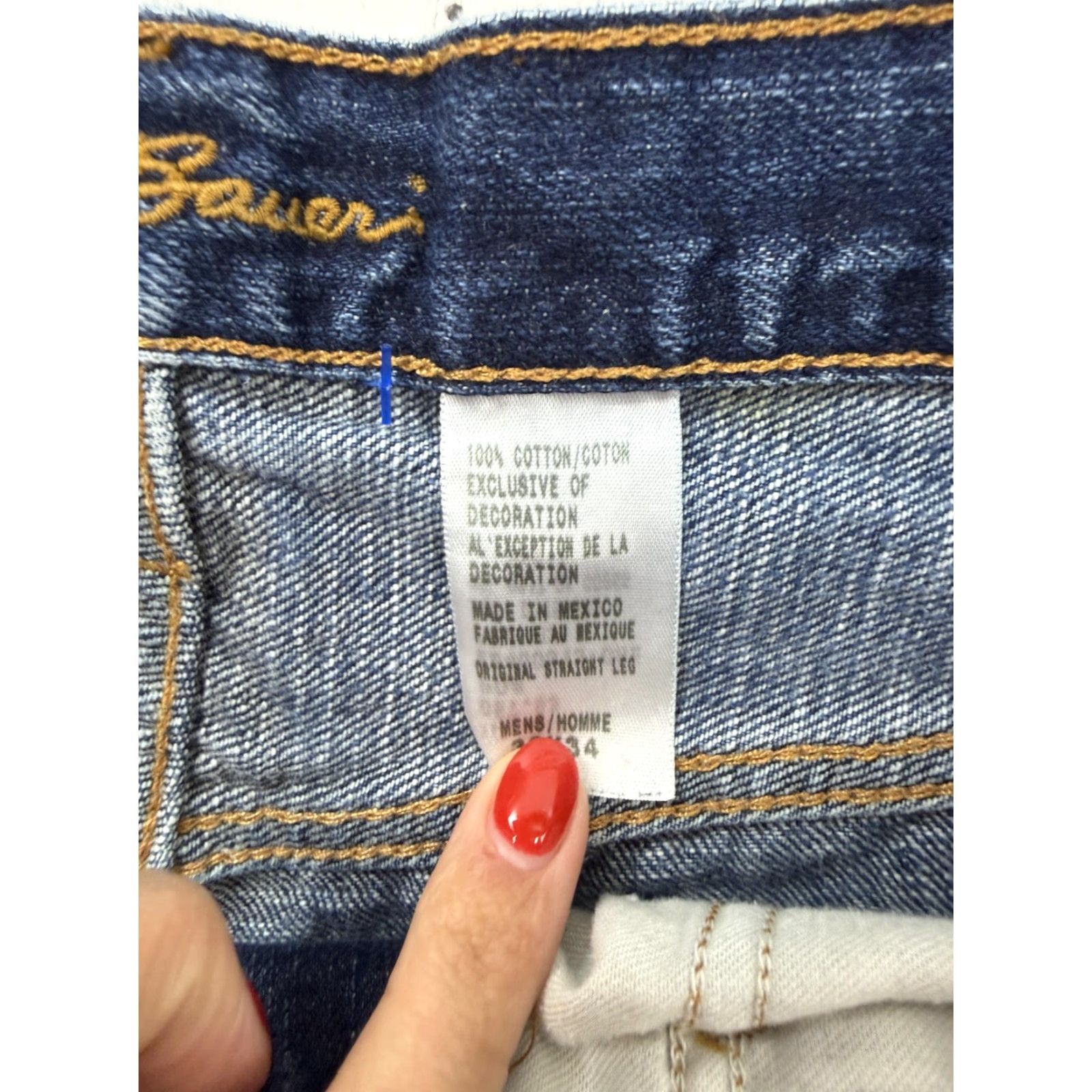 Eddie Bauer Eddie Bauer Jeans Mens Original Straight Leg 32x31 Blue 100% Cotton Denim Size US 32 / EU 48 - 4 Thumbnail