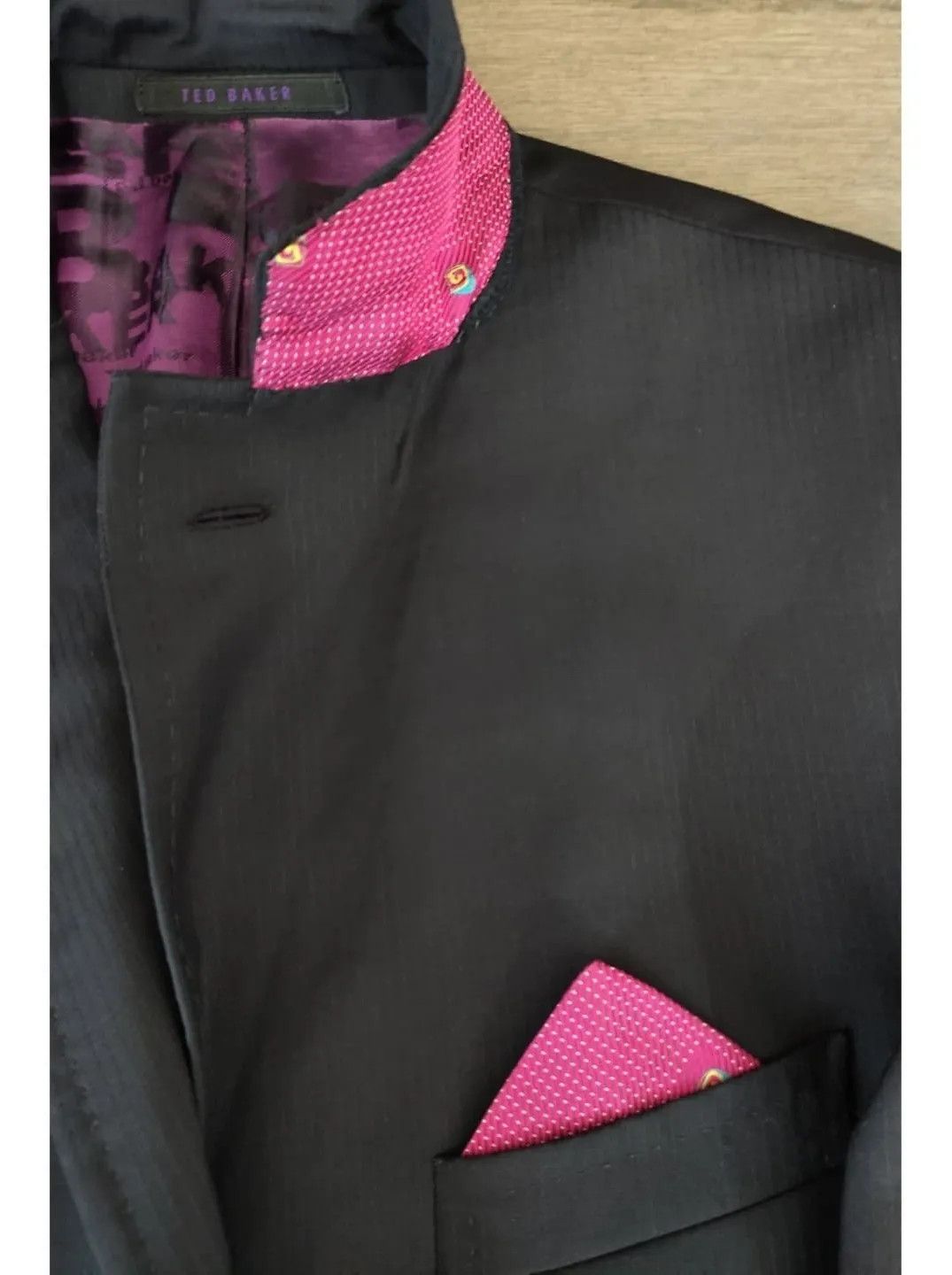 Ted Baker TED BAKER SILK CUSTOM DETAILS BLAZER-FASHIONELLA Size 44R - 8 Thumbnail