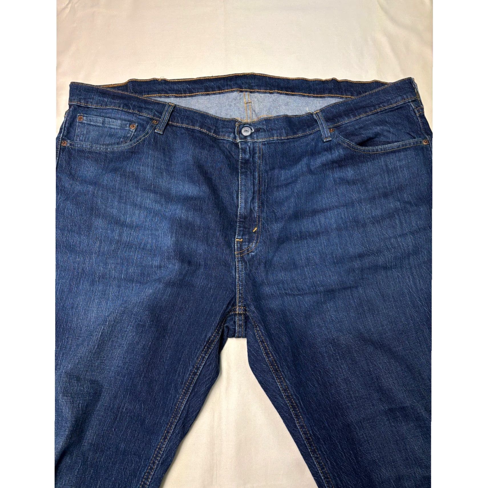 Vintage Levi Strauss 541 Athletic Fit Jeans Dark Wash Mens W46 L30 Straight 5-Pocket Denim Cotton Polyester Blend Vintage No Size US 32 / EU 48 - 2 Thumbnail