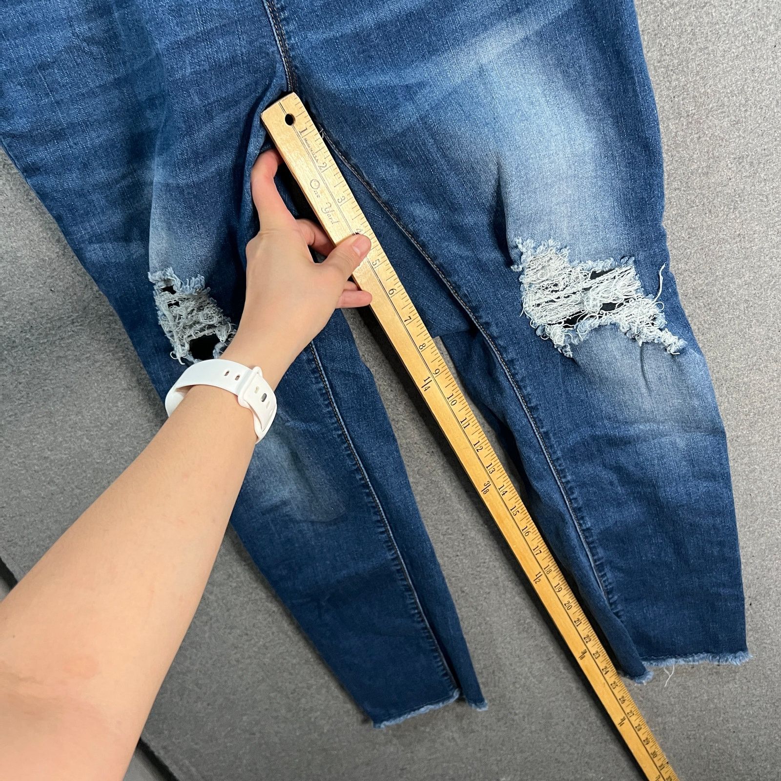 Other SONG Maternity Blue Jeans Women Size Large Size 38" / US 16 / IT 52 - 9 Thumbnail
