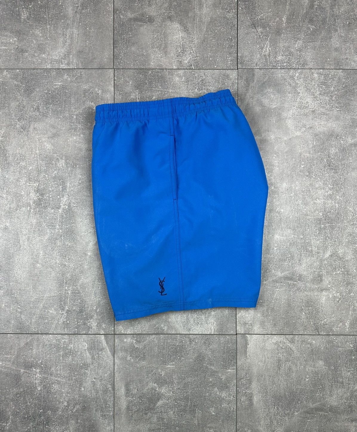 Yves Saint Laurent Yves Saint Lauren Luxury Blue Swimwear Shorts Small Logo Size US 38 / EU 54 - 1 Thumbnail