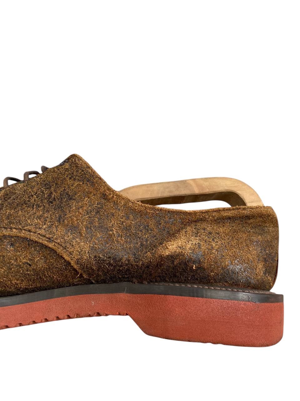George Cox Geroge Cox Broken Suede Brown Derby Shoes Size US 10 / EU 43 - 13 Thumbnail