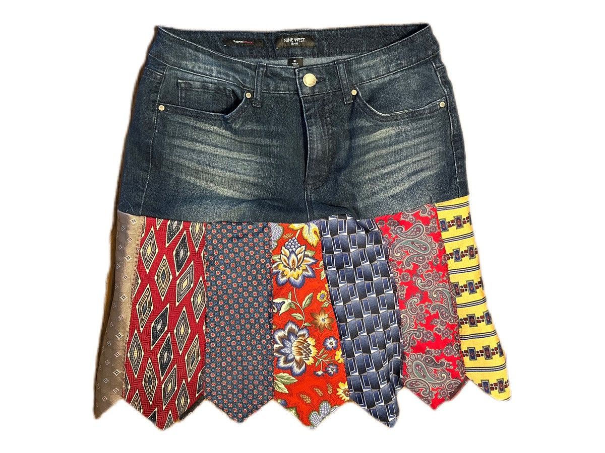 Nine West × Vintage Vintage Nine West Tie Skirt Size 32" / US 10 / IT 46 - 1 Thumbnail