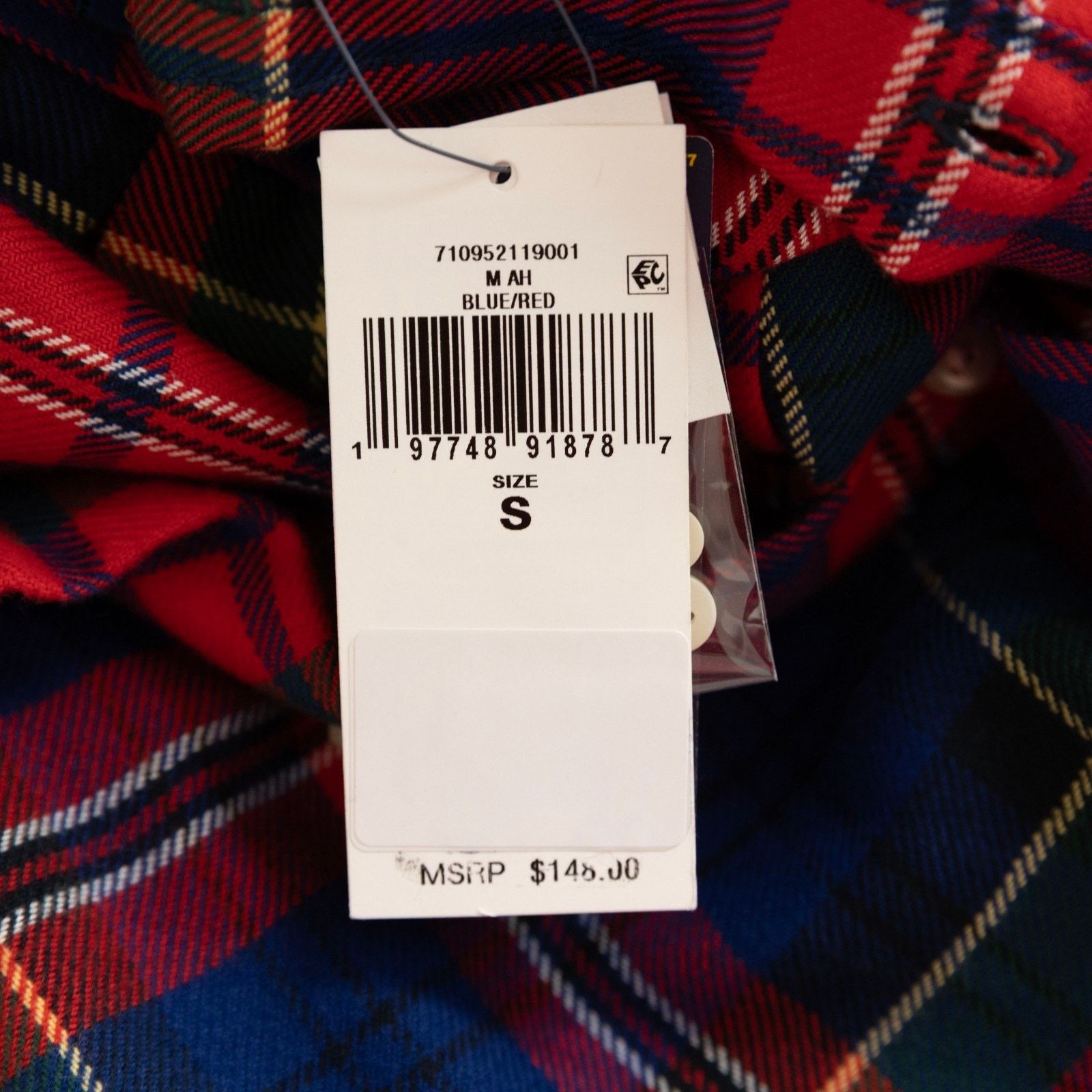 Polo Ralph Lauren Polo Ralph Lauren Classic Fit Plaid Brushed Flannel Shirt Size US S / EU 44-46 / 1 - 7 Thumbnail