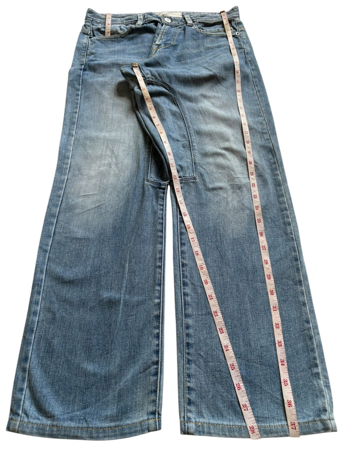 Japanese Brand Vintage Japanese Brand Faded Wash Loose Jeans Size US 30 / EU 46 - 13 Thumbnail