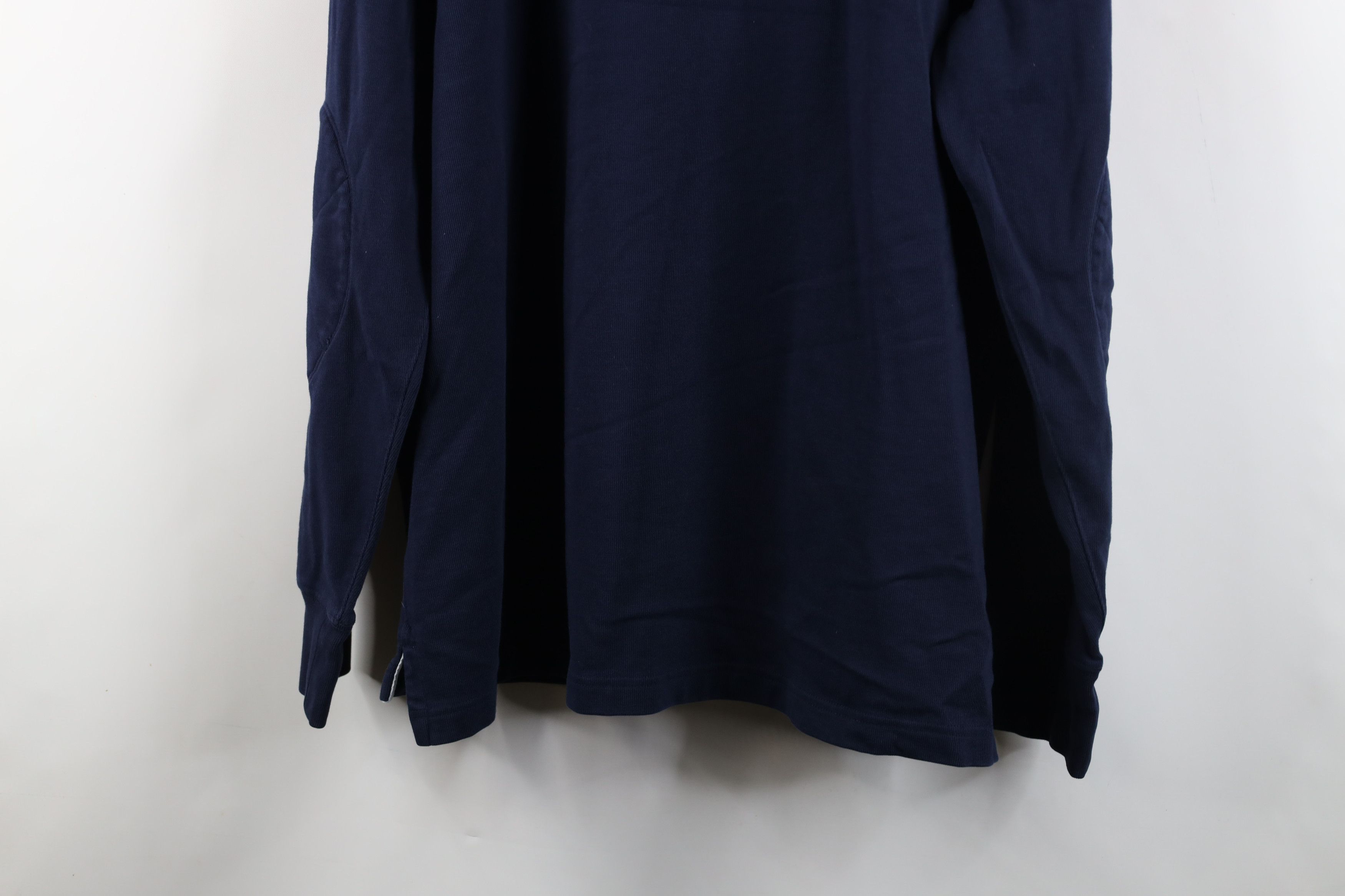 J.Crew × Vintage Vintage J Crew Elbow Patch Half Zip Pullover Sweater Blue Size US XL / EU 56 / 4 - 14 Thumbnail
