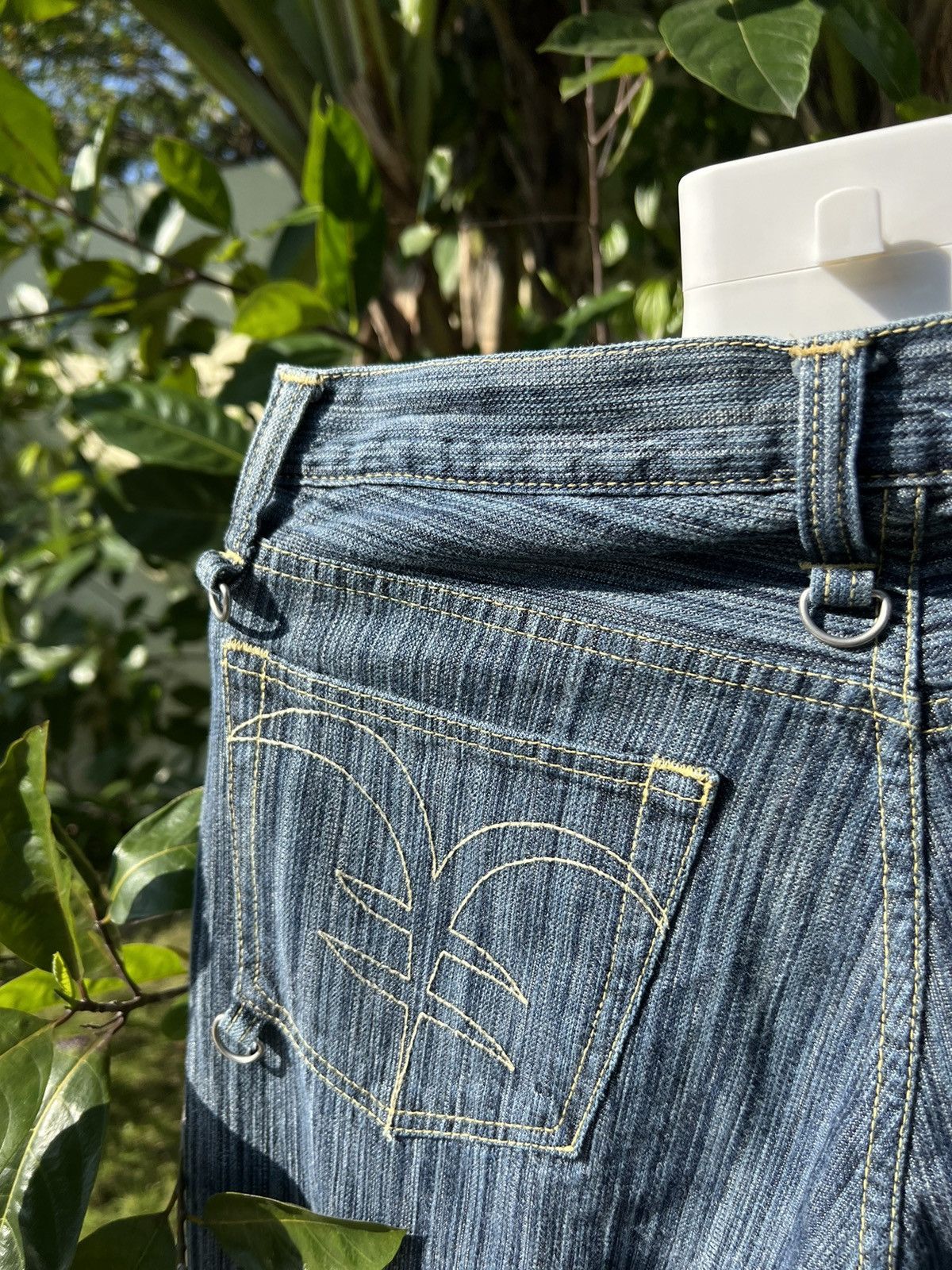 90’s YEN BY MICHIKO KOSHINO RARE RETRO JEANS ZIPPER 2 SIDES