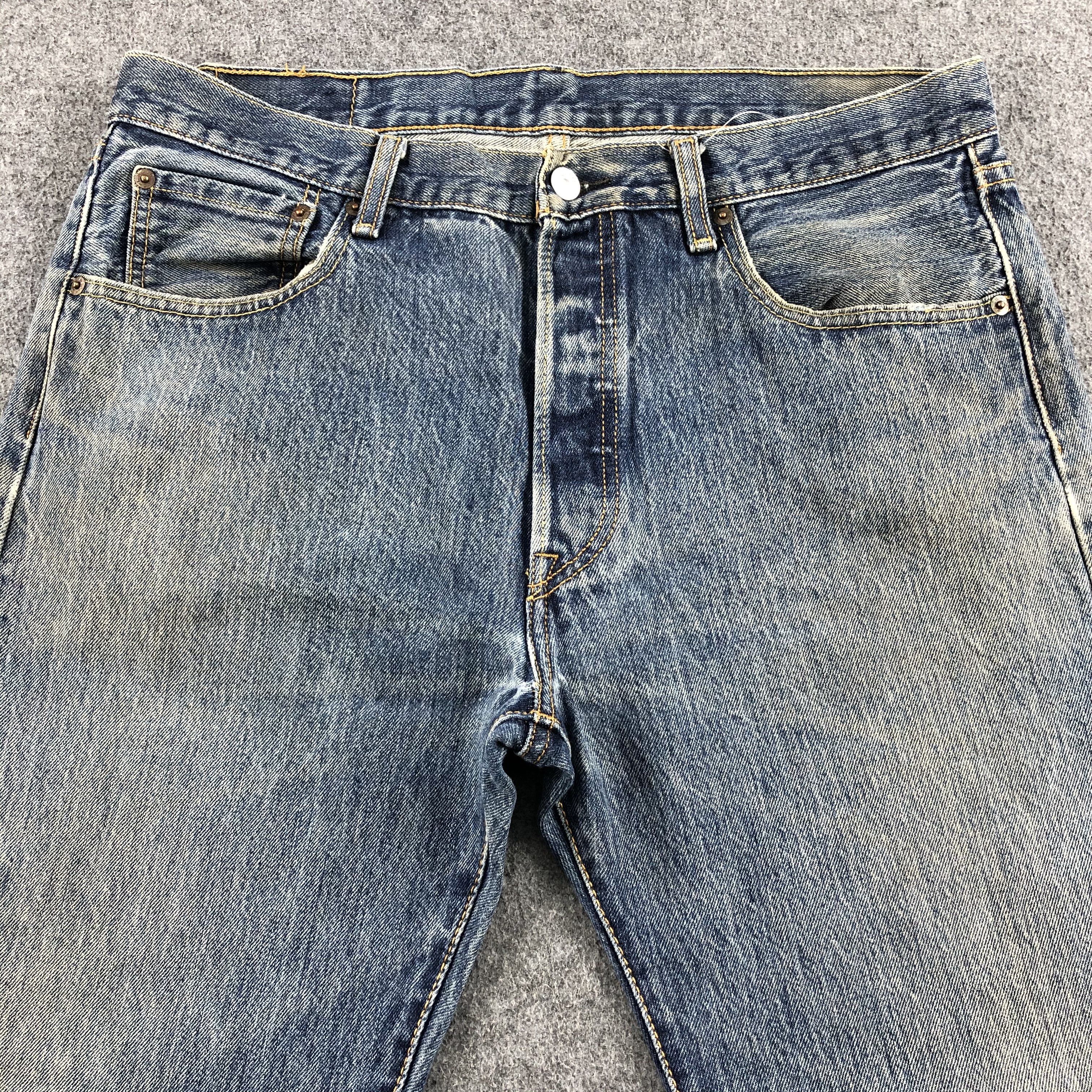 Levi's Vintage Blue Wash Levis 501 Jeans-J1460 Size US 35 - 3 Thumbnail
