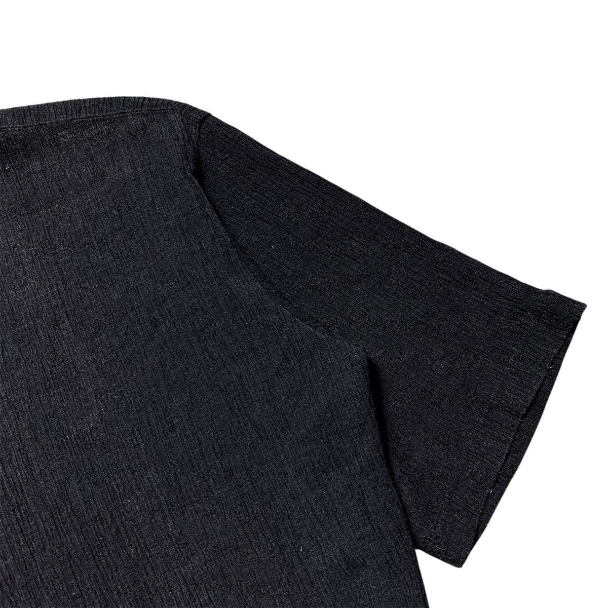 Issey Miyake Issey Miyake Men Ribbed Tshirt Black Size US L / EU 52-54 / 3 - 4 Thumbnail