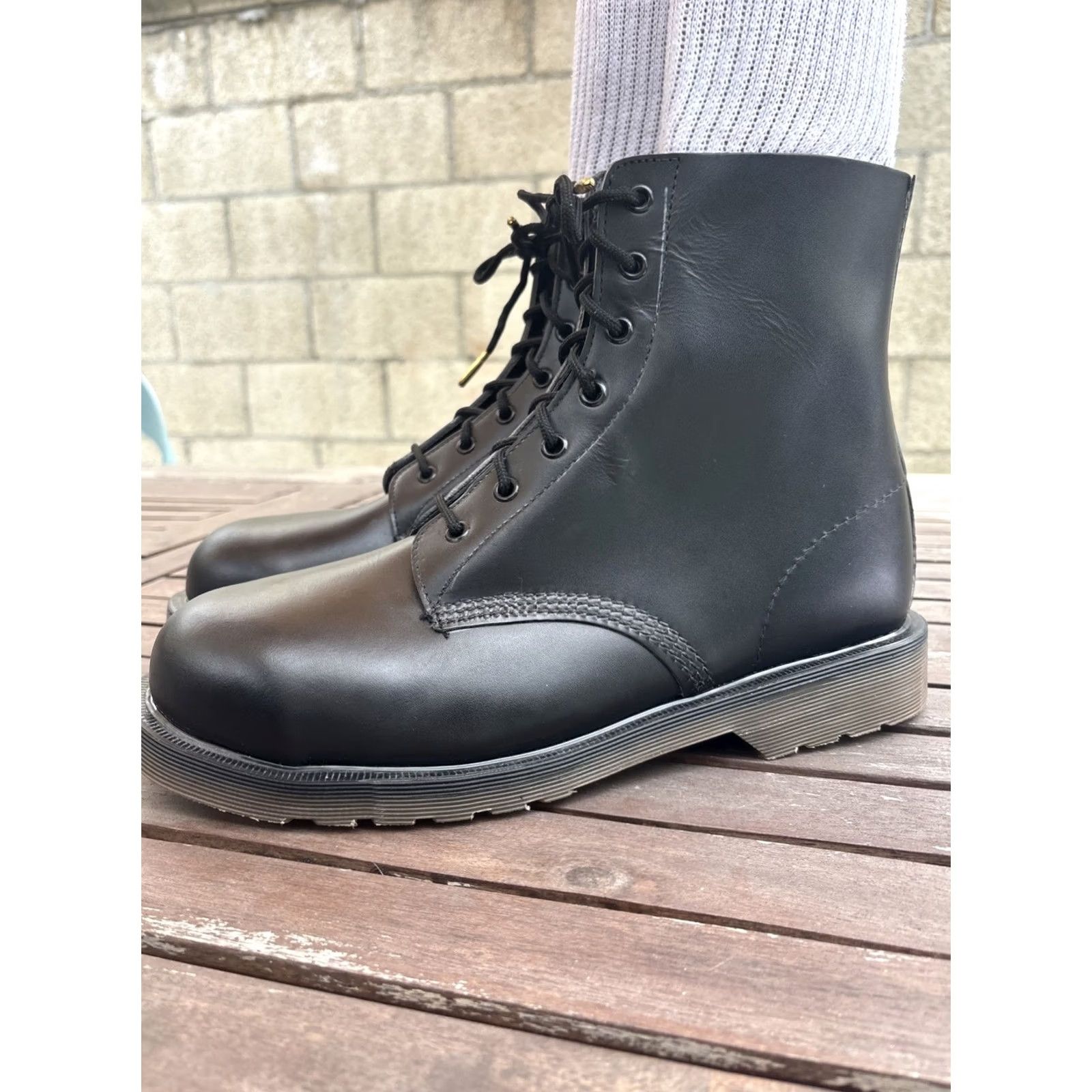 VINTAGE Dr MARTENS Boots Leather England Mens UK 10 US 11  display picture 2