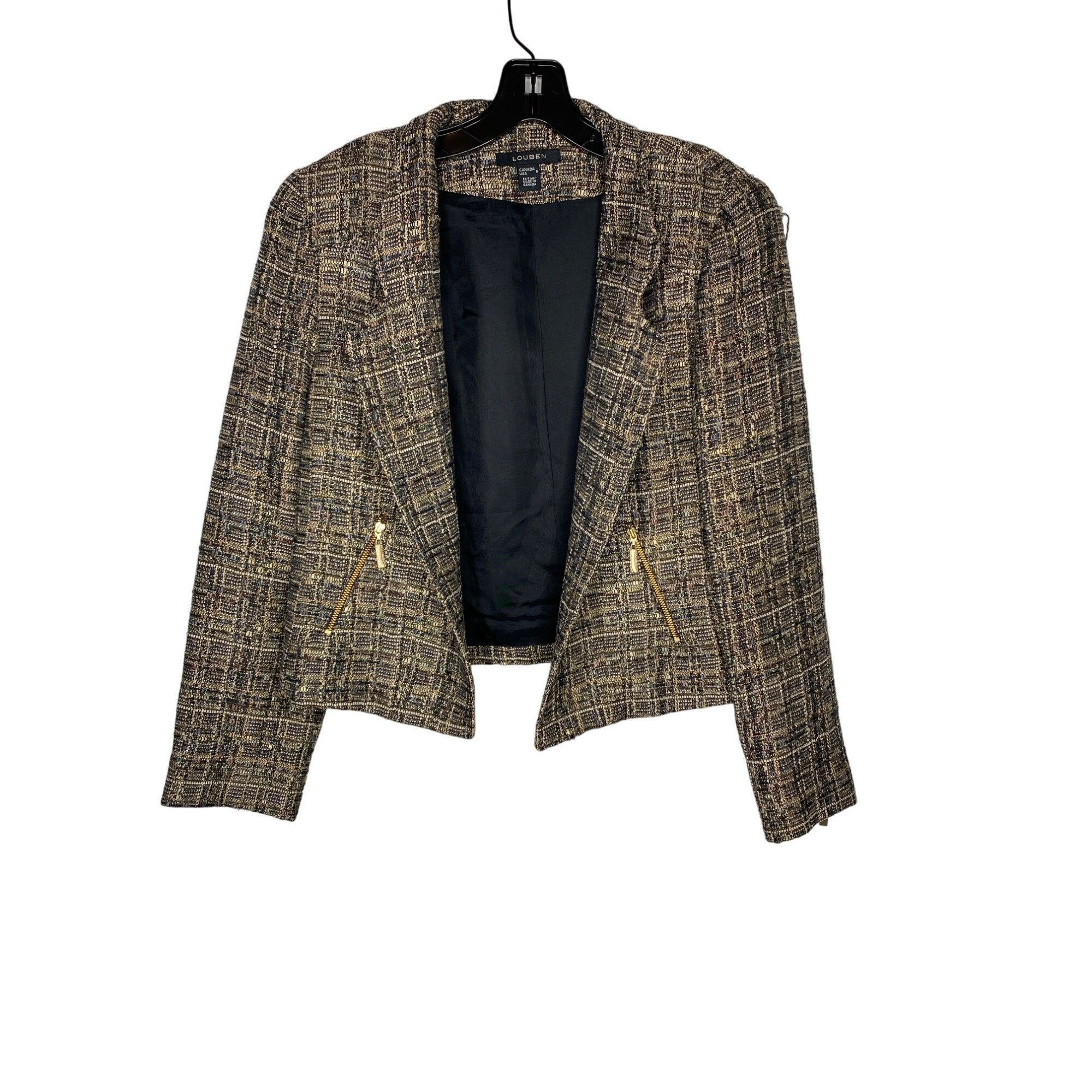 Other VINTAGE LOUBEN WOMEN'S METALLIC TWEED JACKET SZ 8 Size M / US 6-8 / IT 42-44 - 1 Thumbnail