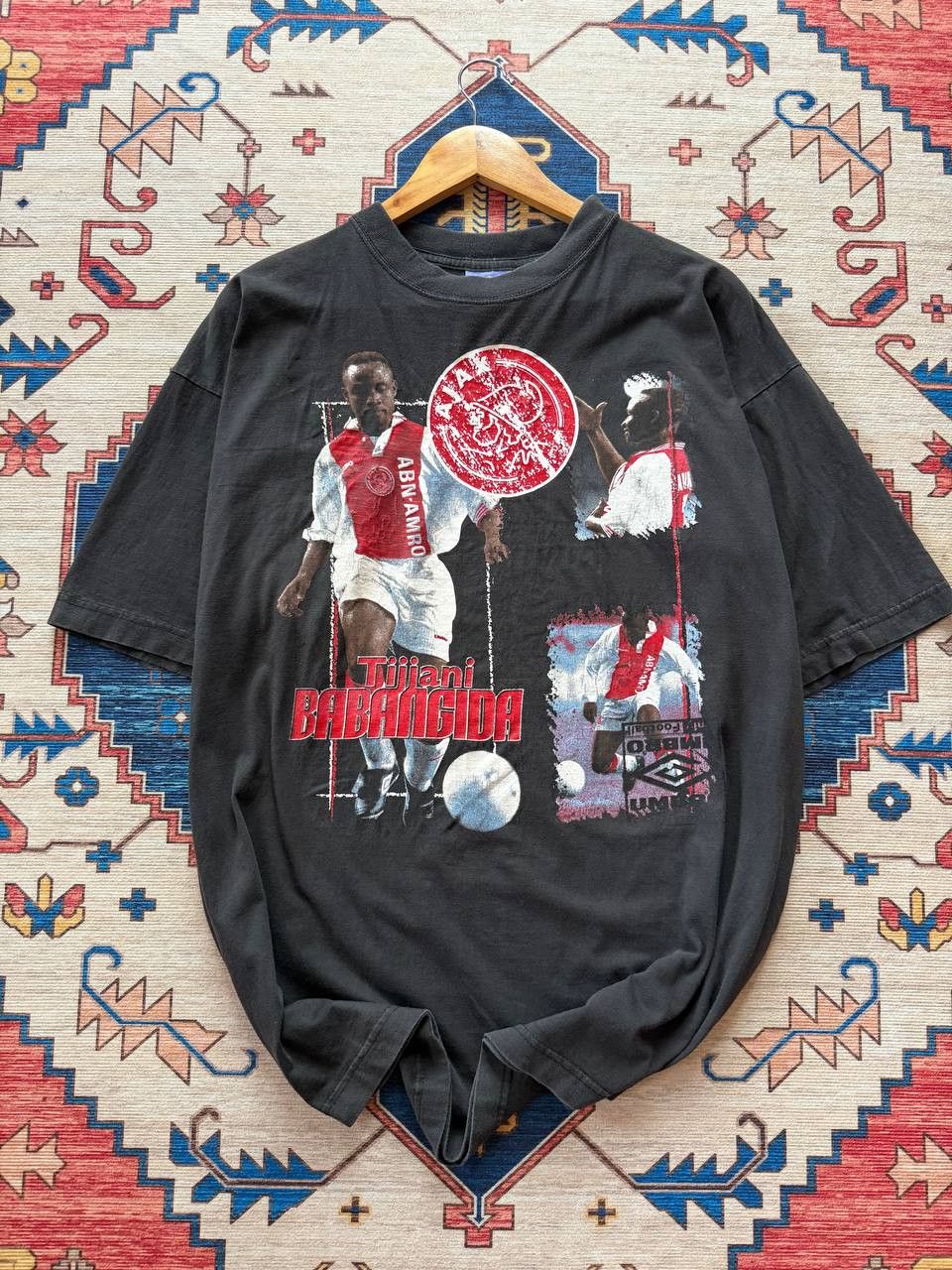 Vintage Very Rare Vintage Umbro Ajax Tijjani Babangida Tshirt Size US XL / EU 56 / 4 - 1 Thumbnail