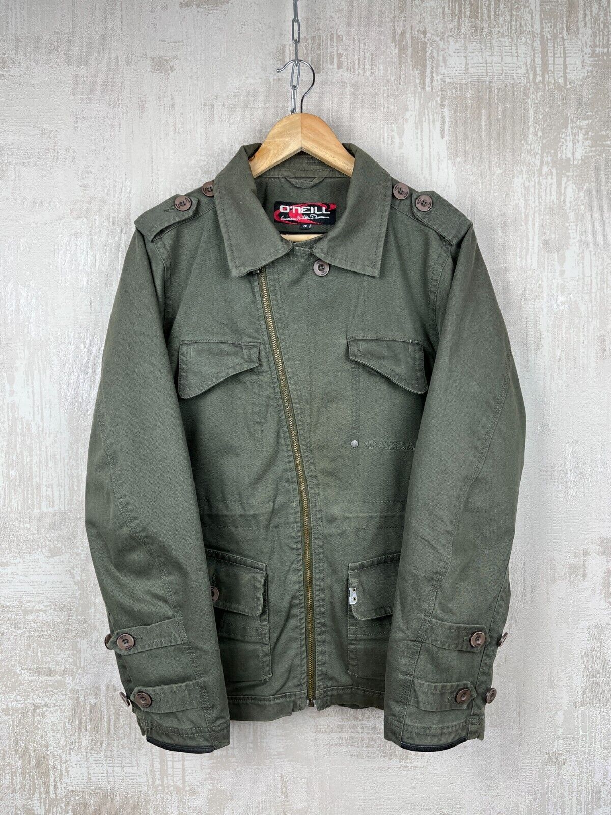 O'Neill RARE! O'Neill Vintage Asymmetric Zip Military Style Jacket Size US S / EU 44-46 / 1 - 9 Thumbnail