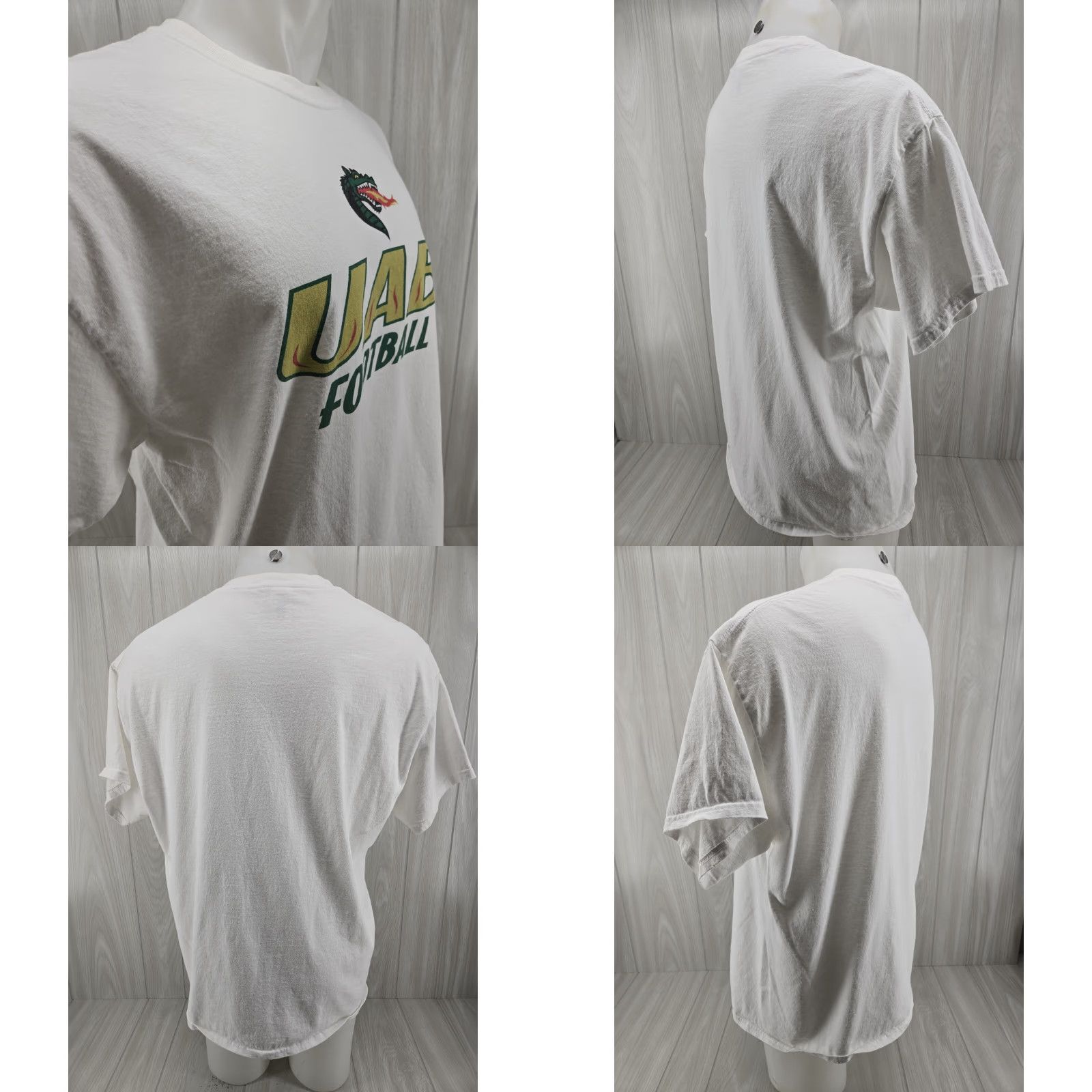 Gildan UAB Blazers Football T Shirt Men XL White Size US XL / EU 56 / 4 - 8 Thumbnail