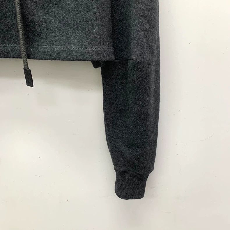 Loewe LOEWE Black logo leather cotton hooded pull cord long slee Size XS / US 0-2 / IT 36-38 - 4 Thumbnail