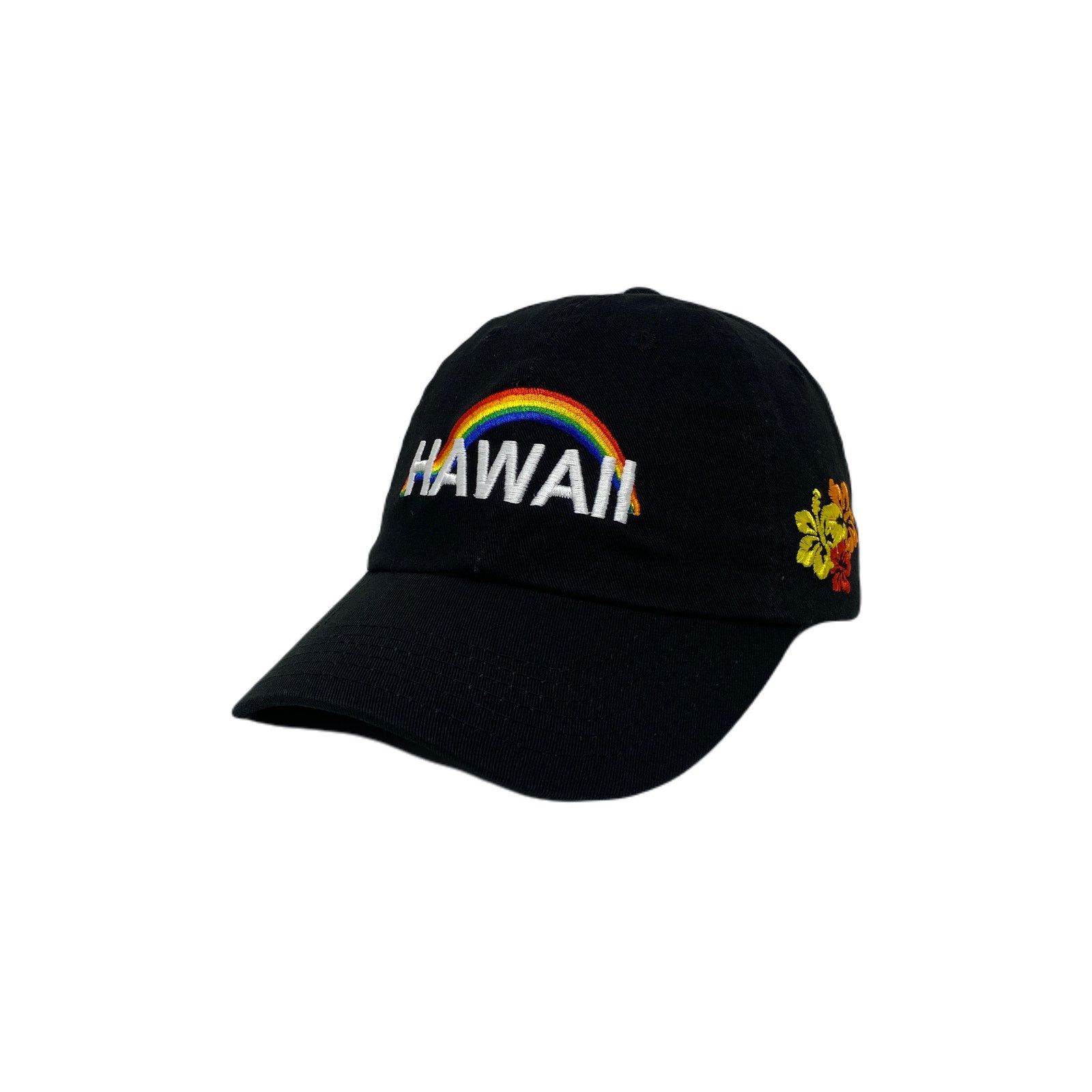 Other Hawaii Aloha Hibiscus Rainbow Island Love Dad Hat Size ONE SIZE - 2 Thumbnail