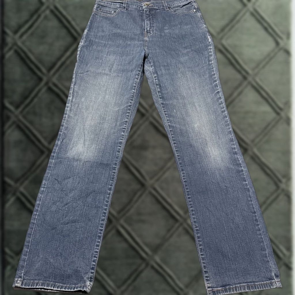 Levi's Levi's Jeans Women's Blue Denim Stretch High Rise Classic Straight Fit 14M Size 36" / US 14 / IT 50 - 1 Thumbnail