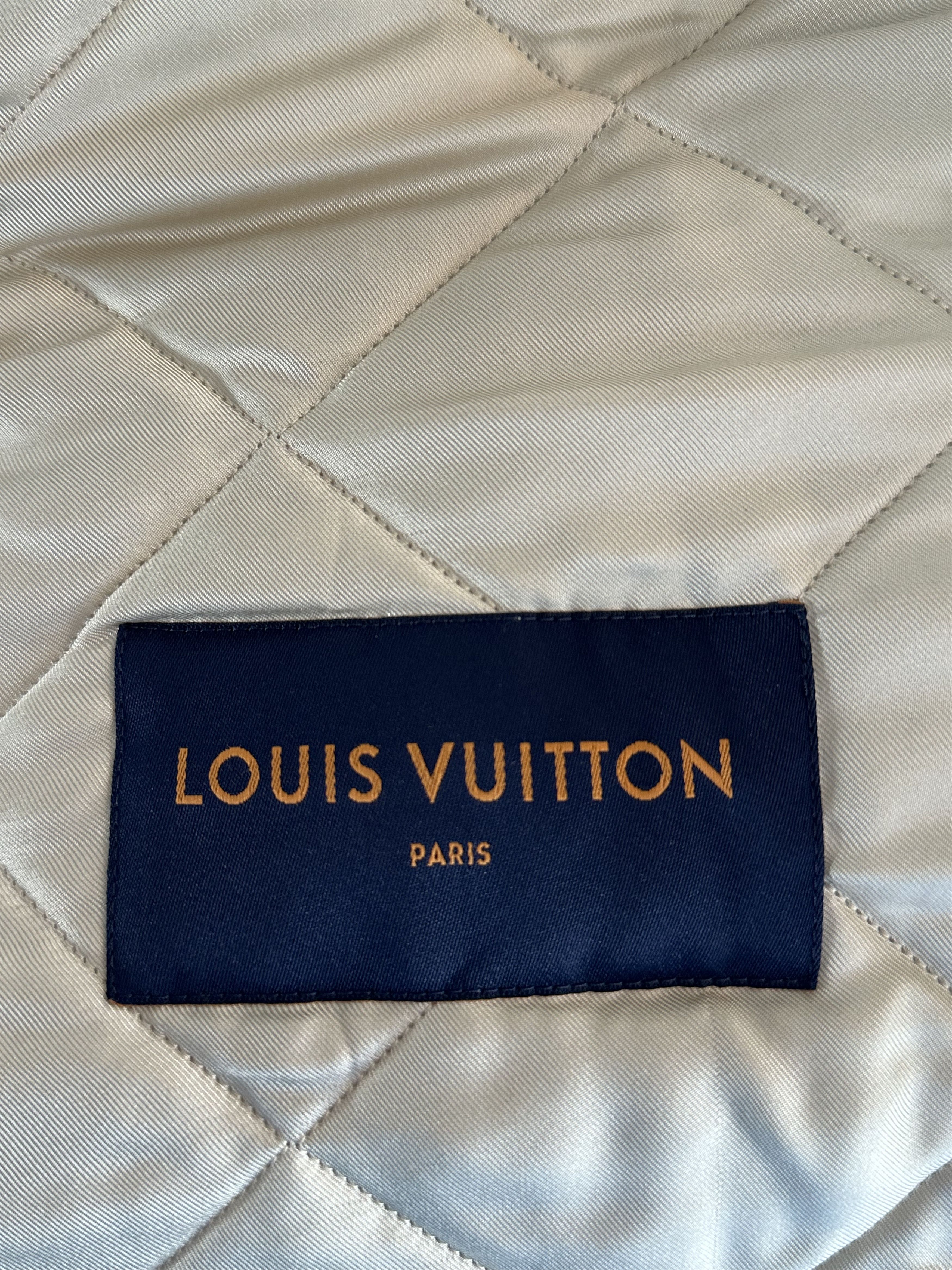 Louis Vuitton Blue Monogram Distressed Floral Workwear Jacket Size US XL / EU 56 / 4 - 3 Thumbnail