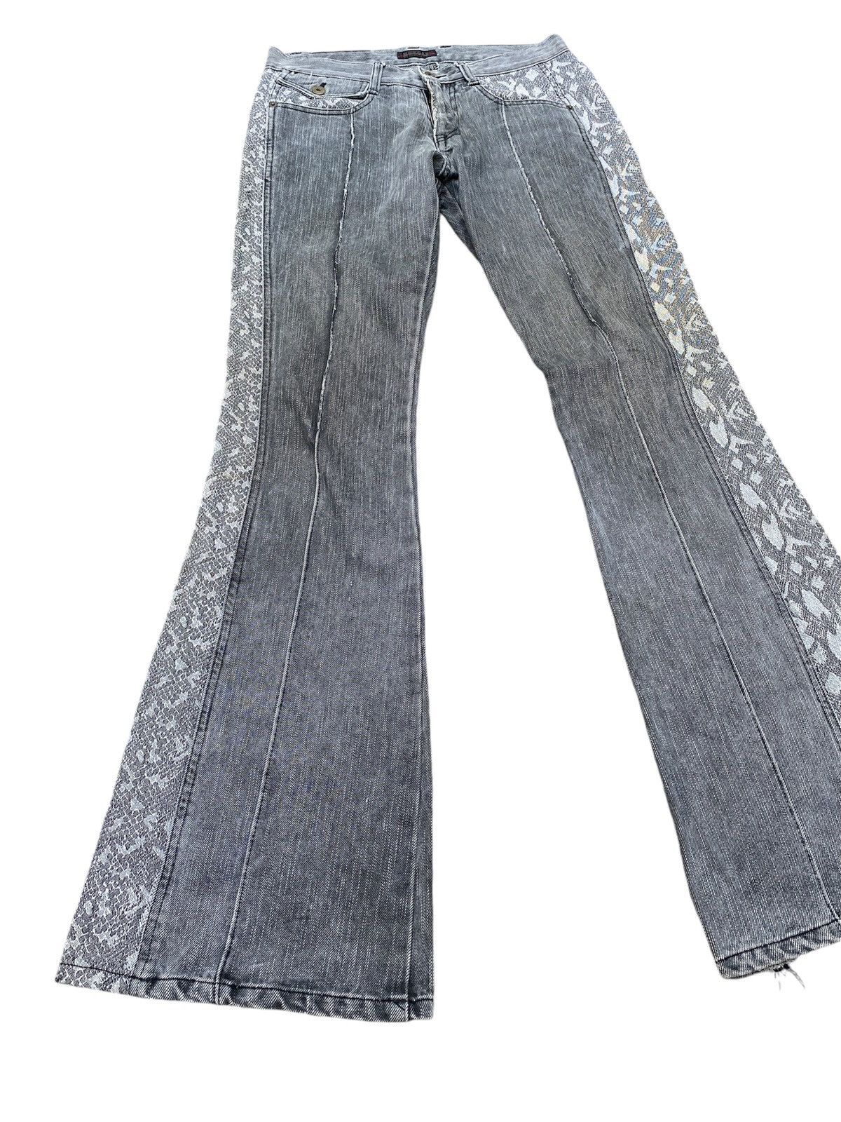 Japanese Brand × Morgan Homme × Tornado Mart 1990s - Morgan Homme Hybrid Design Flare Denim Size US 30 / EU 46 - 2 Thumbnail