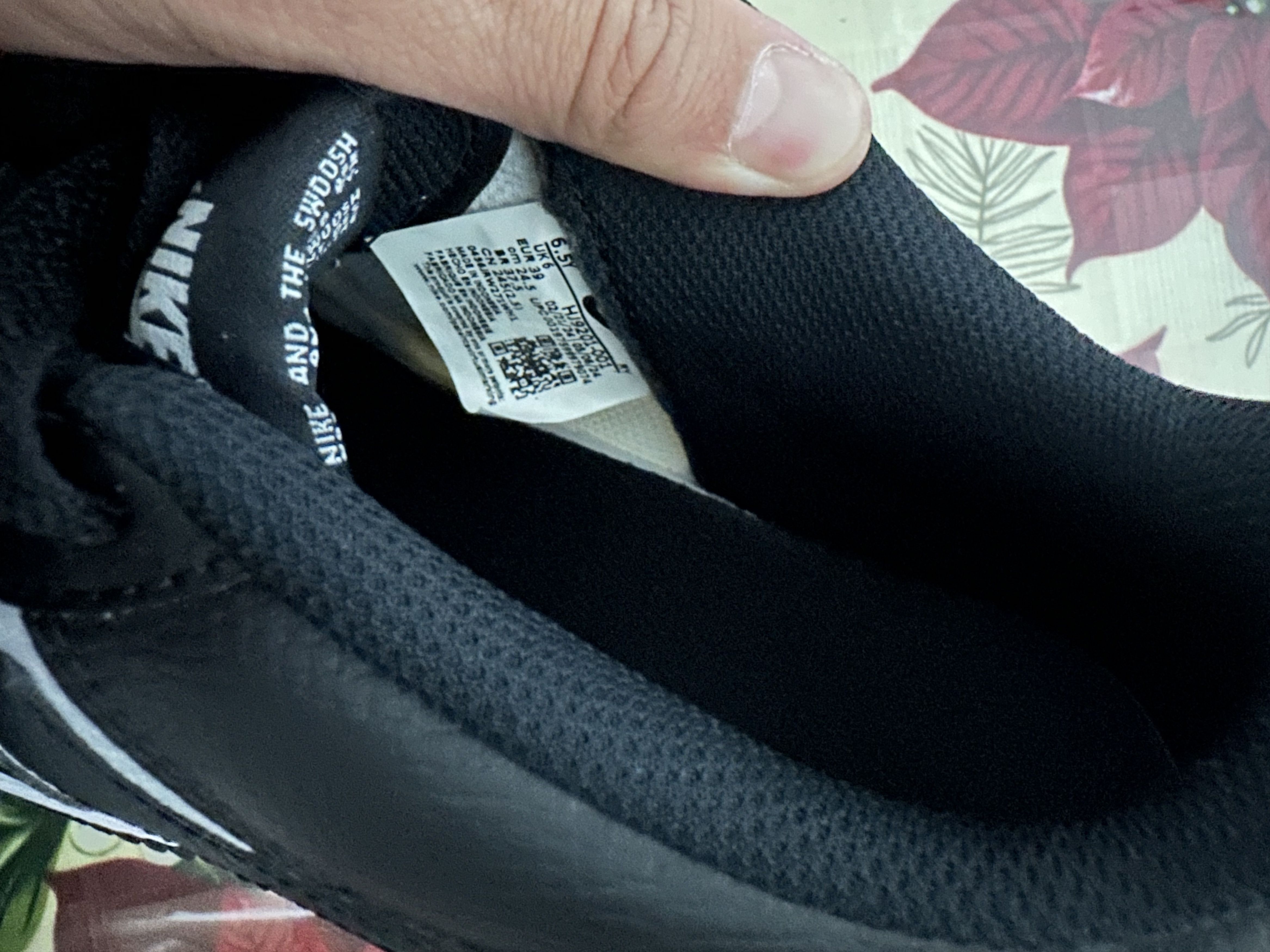 Nike Air Force 1 GS 'Black White Mesh' Size US 6.5 / EU 39-40 - 5 Thumbnail