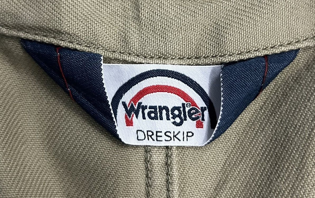 Vintage × Wrangler Vintage Wrangler x DRESKIP Khaki Cotton Overalls – Free Size Size US 42 / EU 58 - 16 Thumbnail