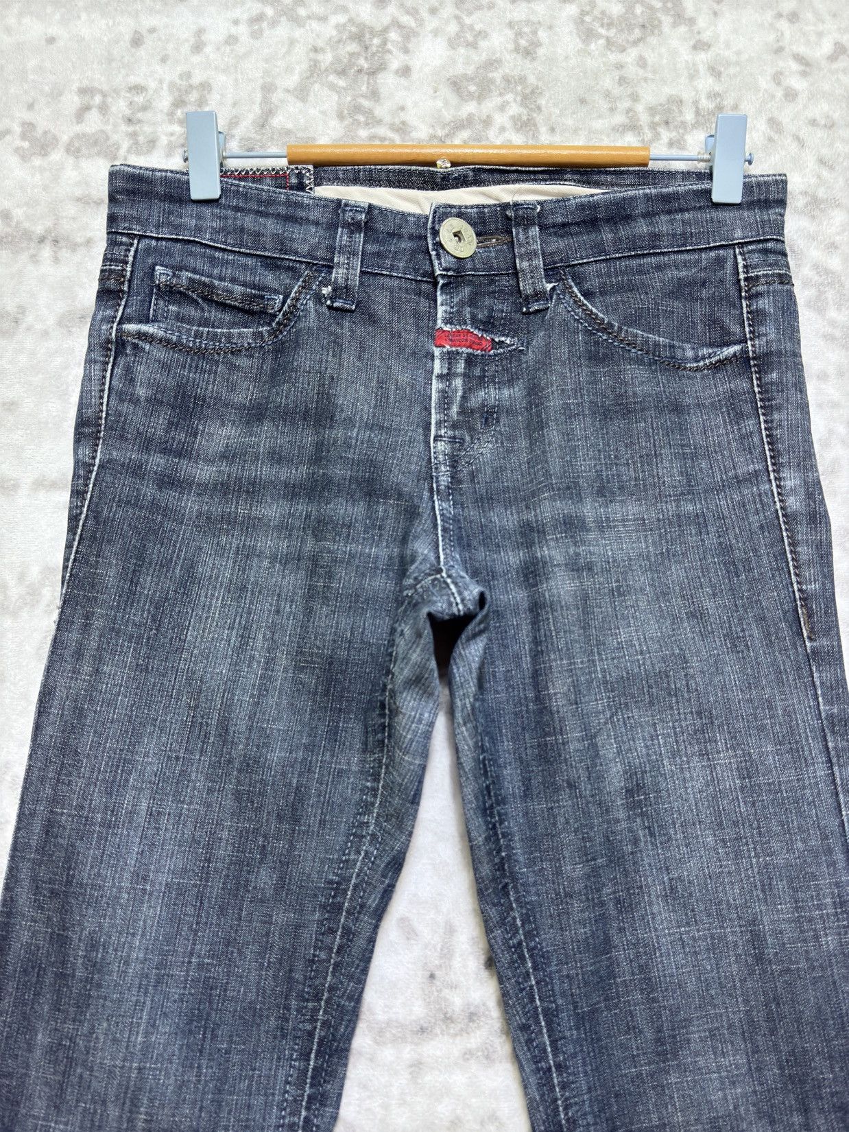 Marithe + Francois Girbaud Vintage Girbaud Y2K Skinny Denim Unique Pocket Design Size US 28 / EU 44 - 3 Thumbnail