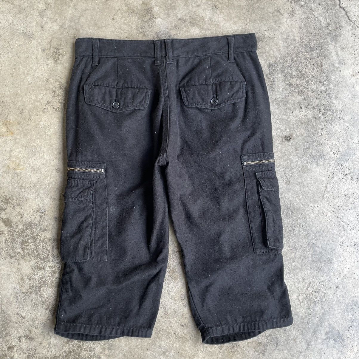 Katharine Hamnett London 🔥Katherine Hamnet London Multipockets Black Shorts Pants Size US 32 / EU 48 - 3 Thumbnail