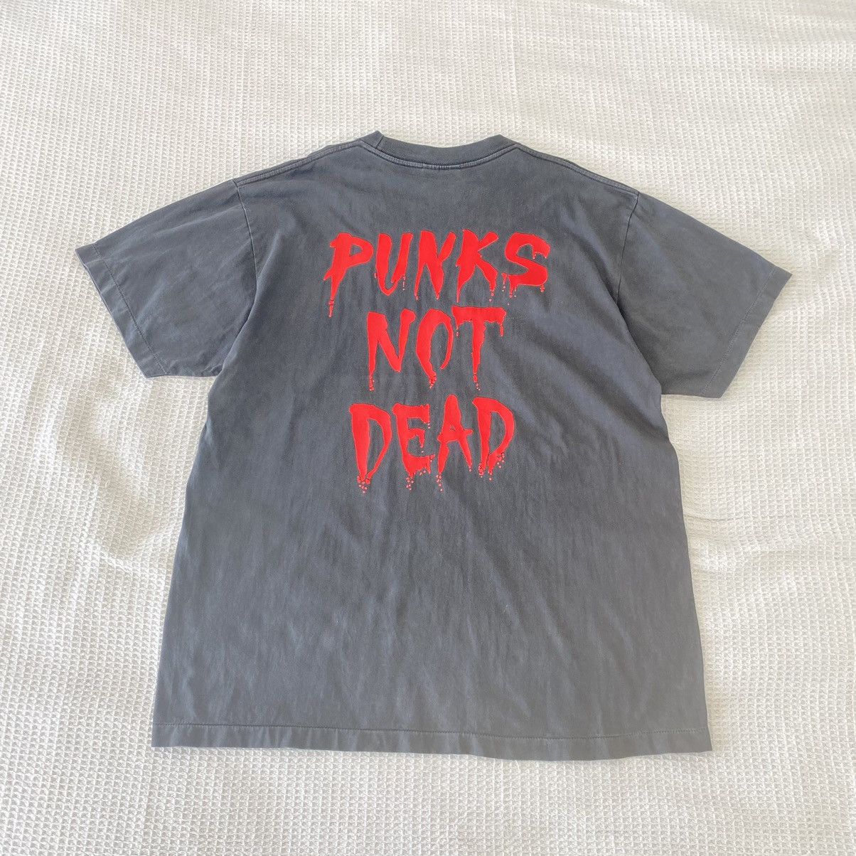 Band Tees Thrashed Faded The Exploited Punk Boot Band ERD GRUNGE TEE Size US XL / EU 56 / 4 - 2 Thumbnail