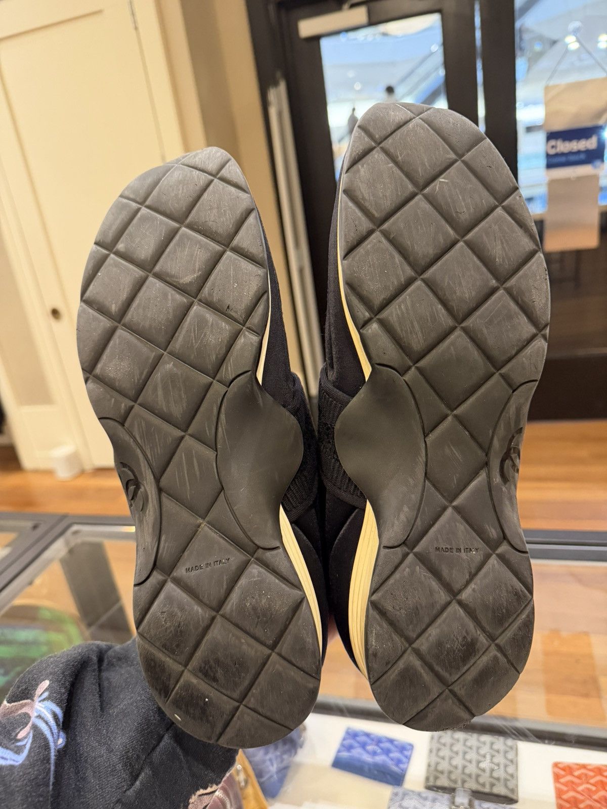 Chanel Chanel Neoprene Sneakers Black Size US 12 / EU 45 - 8 Thumbnail