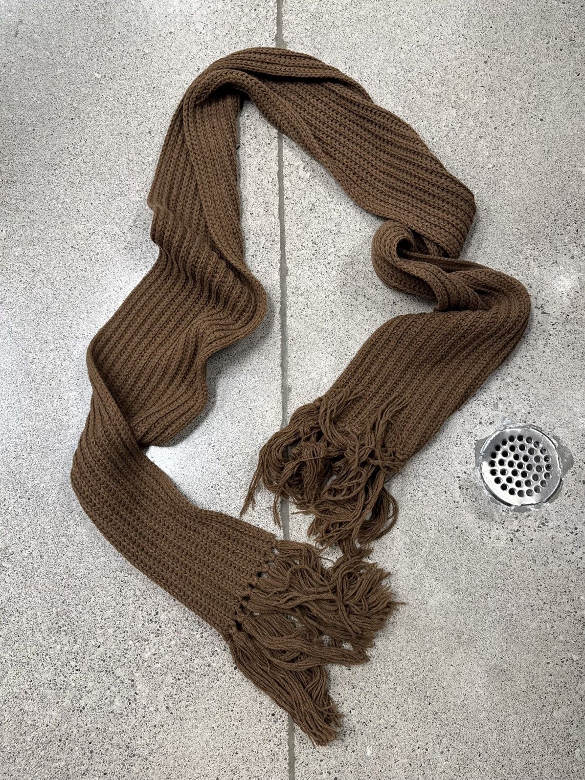 Veronique Branquinho Veronique Branquinho Wool Cable Knit Oversized Scarf Size ONE SIZE - 2 Thumbnail