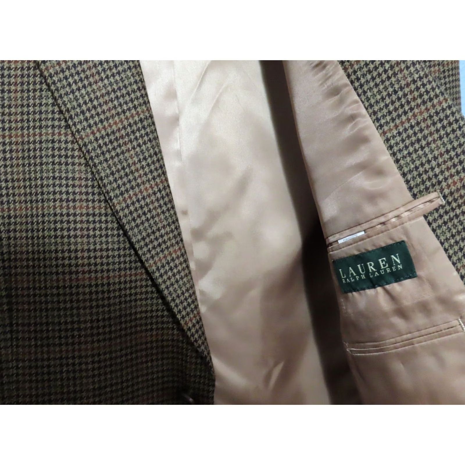 Ralph Lauren Ralph Lauren Sport Coat Brown Houndstooth Check 46R NWT / 100% Lambswool / Designer / Men / Regular Fit Size US S / EU 44-46 / 1 - 5 Thumbnail