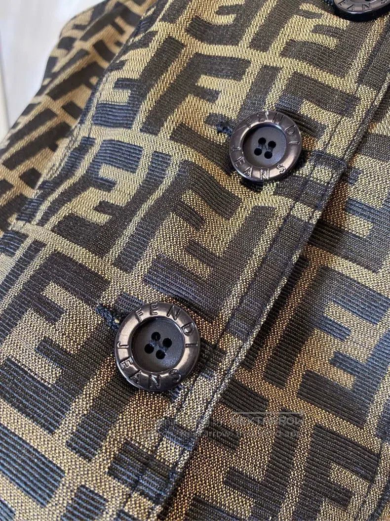 Fendi Fendi Vintage full print logo old flower vest Size XS / US 0-2 / IT 36-38 - 4 Thumbnail