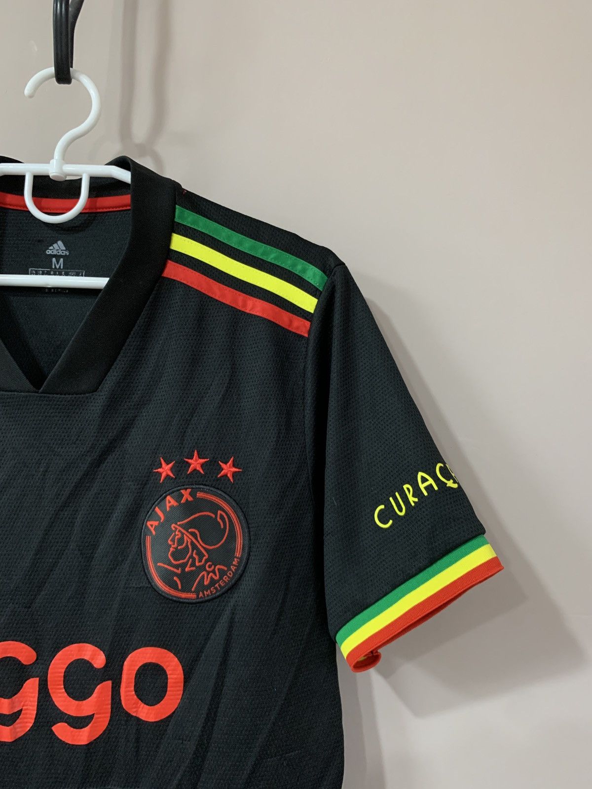 Adidas Ajax Amsterdam Football Shirt Bob Marley Soccer Jersey Sz M Size US M / EU 48-50 / 2 - 4 Thumbnail