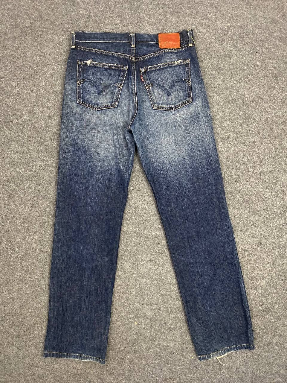 Levi's vintage levis 502 distressed denim nice design Size US 34 / EU 50 - 1 Thumbnail