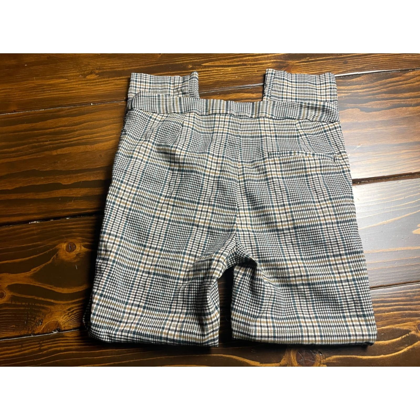Zara Zara Pants Women's Large L Plaid Dress Pants Black Tan Brown Casual Straight Inseam 27.5 in Color May Vary Free Return Womens Size 36" / US 14 / IT 50 - 2 Thumbnail