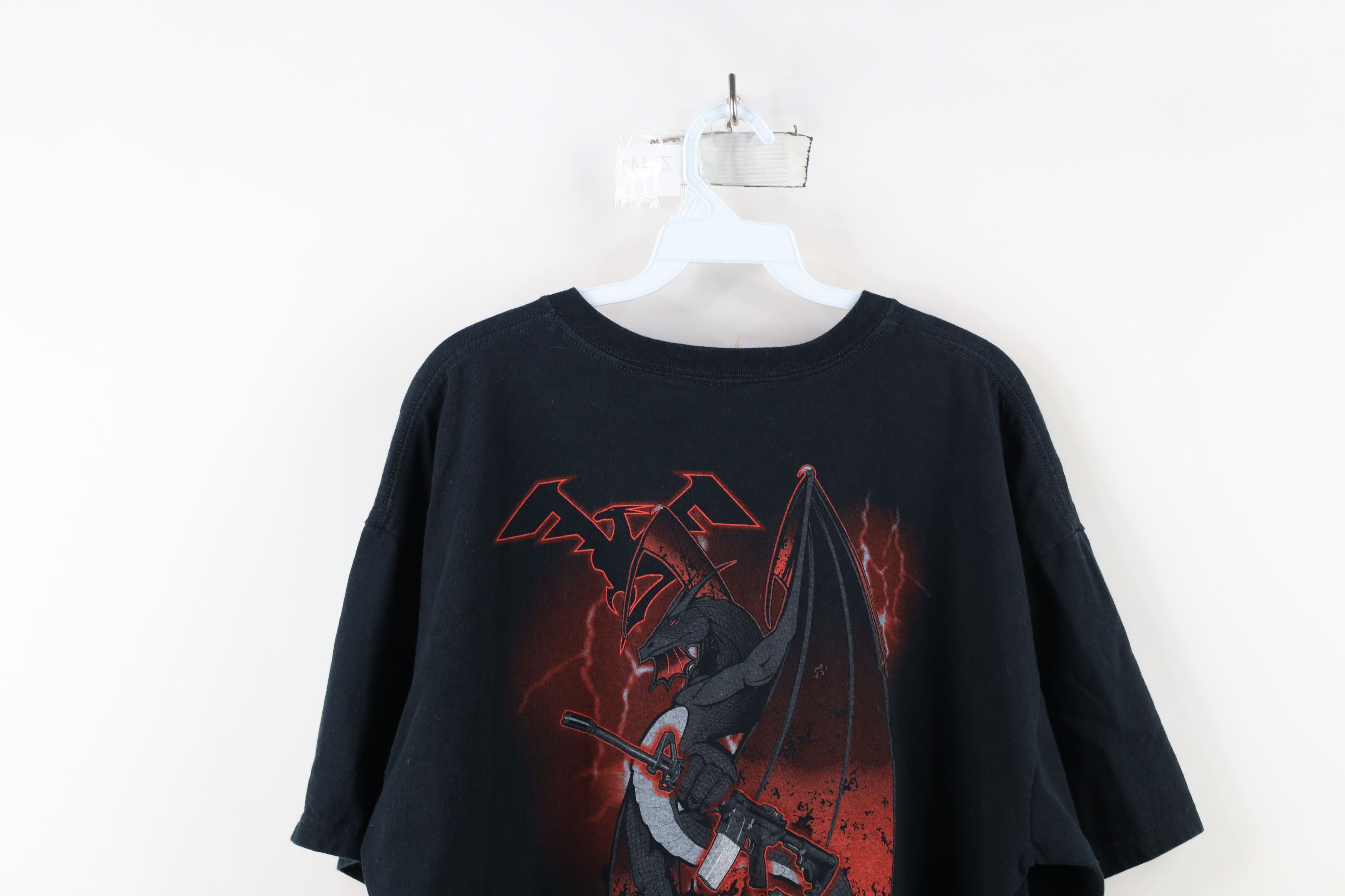 Vintage Vintage Y2K Streetwear Corp AR 15 Dragon T-Shirt Black Size US XL / EU 56 / 4 - 11 Thumbnail