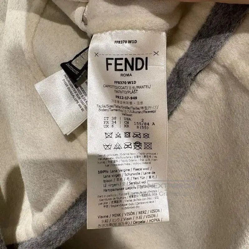 Fendi Fendi Gray Wool Women's Coat . Size M / US 6-8 / IT 42-44 - 4 Thumbnail