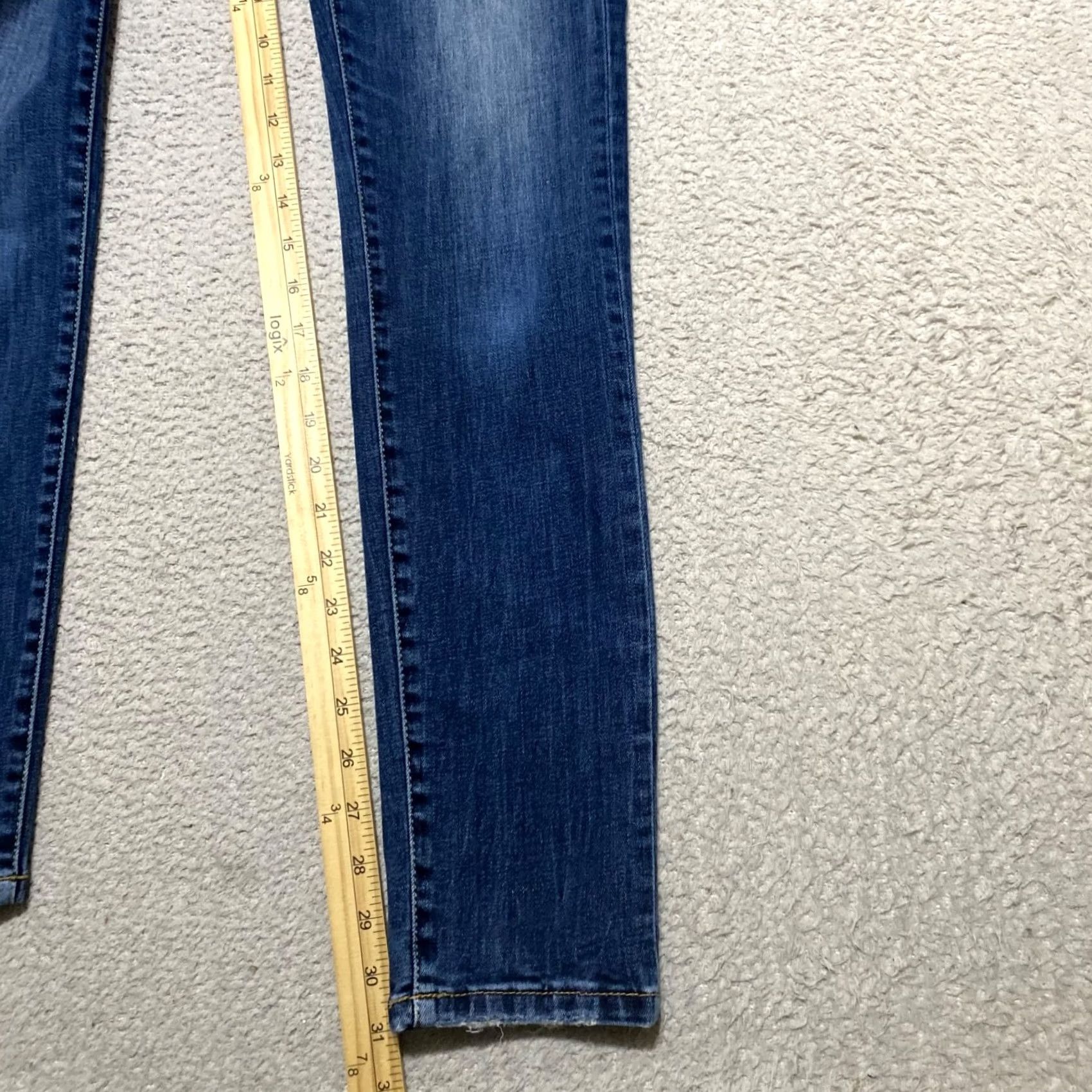 Vintage Buckle BKE Jeans Womens Blue Denim Slim Skinny High Rise Distressed sz 28 Size 28" / US 6 / IT 42 - 6 Thumbnail