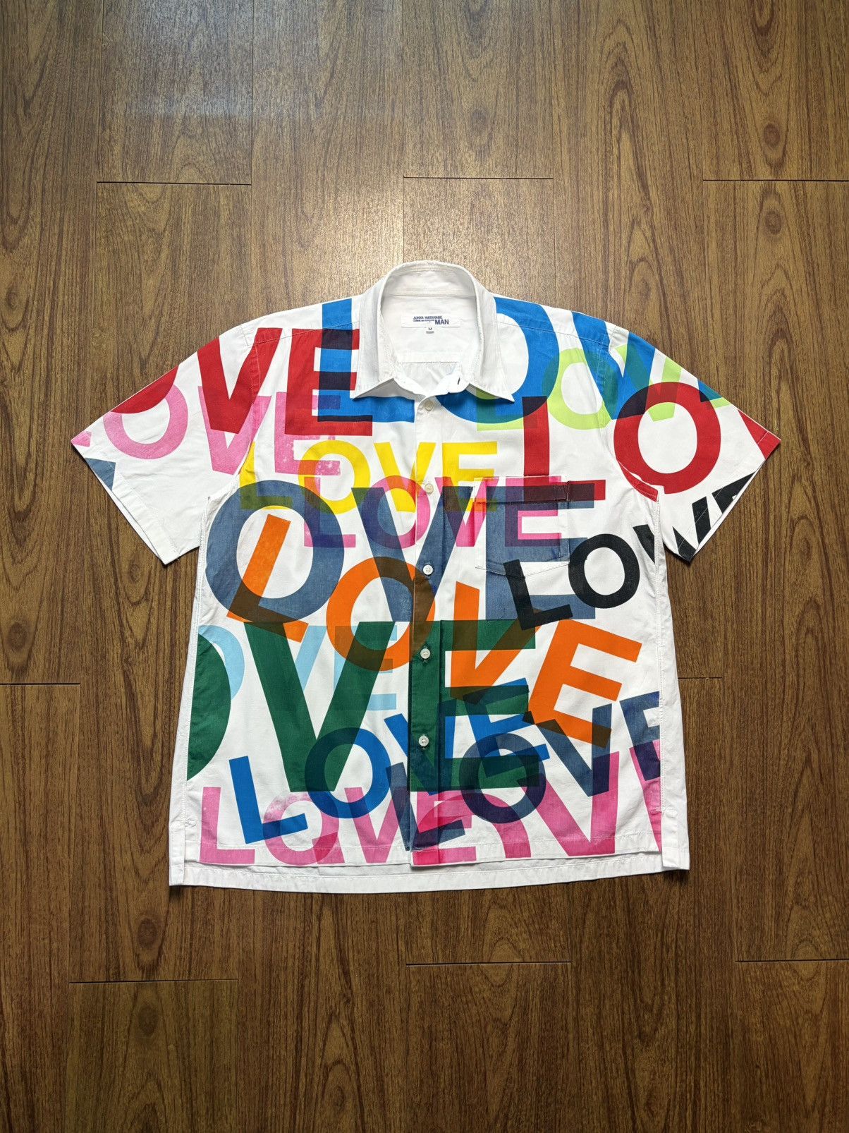 Junya Watanabe Junya Watanabe SS02 Orange Poem Shirt | Grailed