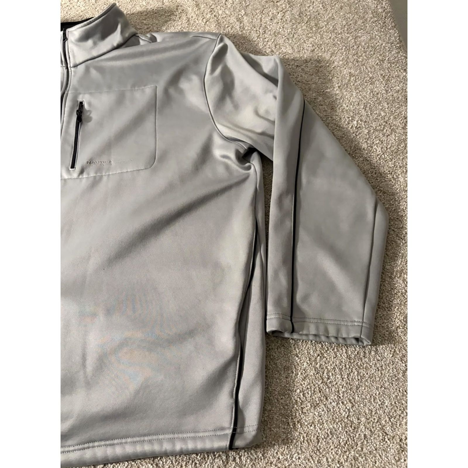 Nautica Nautica Competition Jacket Mens 2XL Gray Full Zip Softshell Lined Walking Jacket Mens 2XL Gray Full Zip Softshell Lined Pockets Size US XXL / EU 58 / 5 - 3 Thumbnail