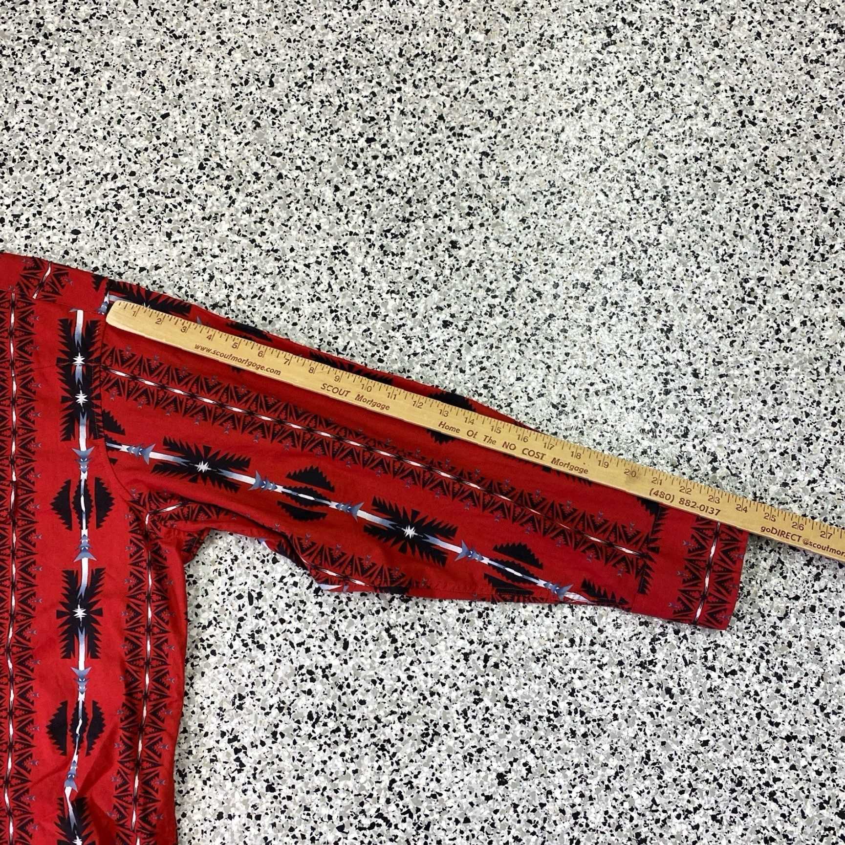 Vintage VINTAGE Panhandle Slim Western Shirt Mens XXL Red Aztec Print USA Size US XXL / EU 58 / 5 - 4 Thumbnail