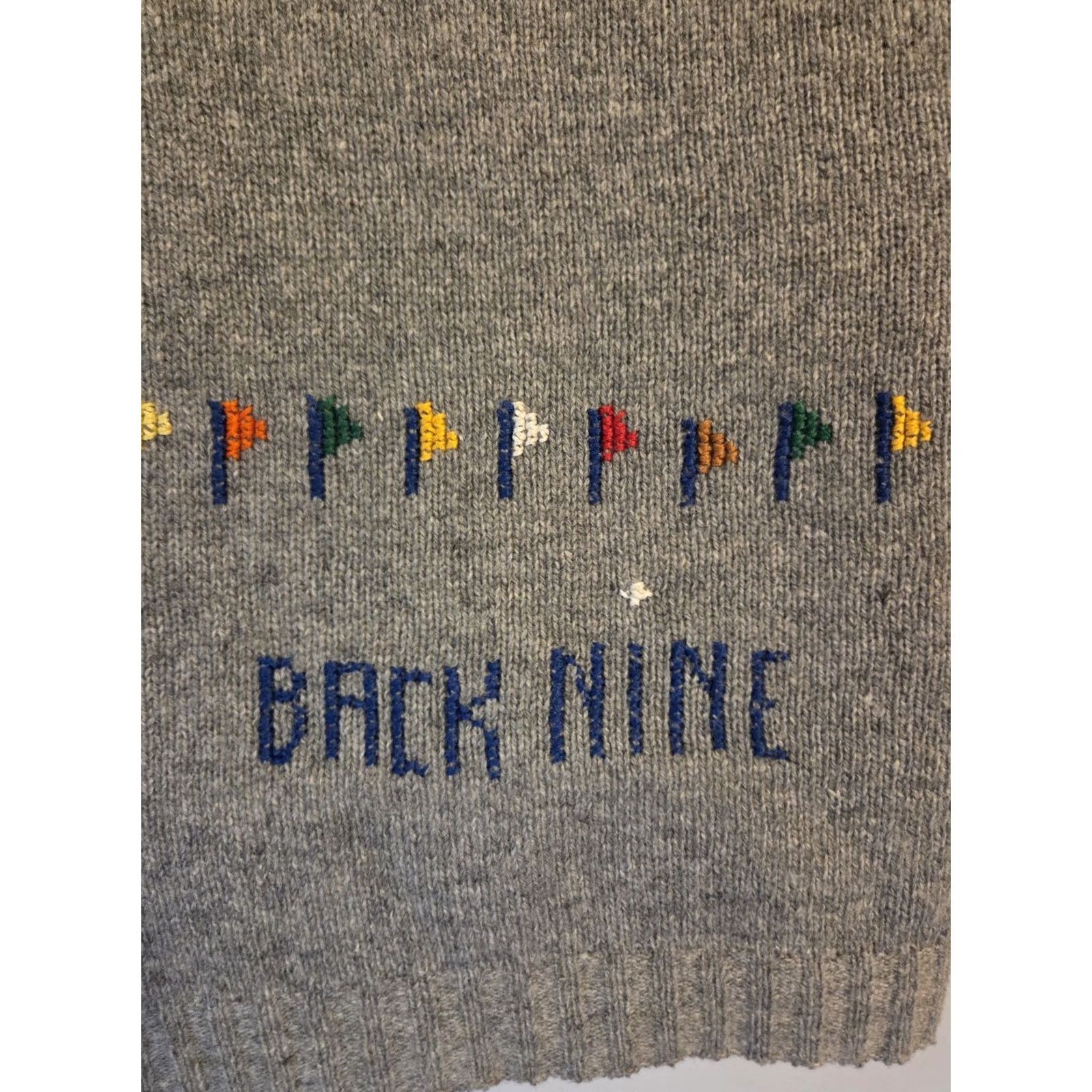 Vintage VINTAGE Scotch Nap Old Colony Front Nine Back Nine Gray Sweater Shirt Womens XS Regular Wool Blend 1980s US Size S / US 4 / IT 40 - 7 Thumbnail
