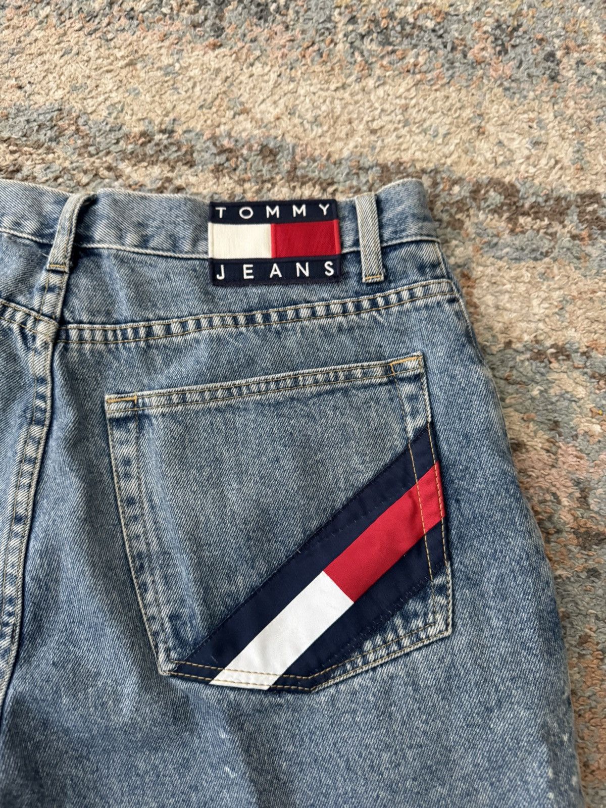 Tommy Hilfiger Tommy Hilfiger Relaxed Carpenter Denim Jean Shorts 34 Baggy Size US 34 / EU 50 - 8 Thumbnail