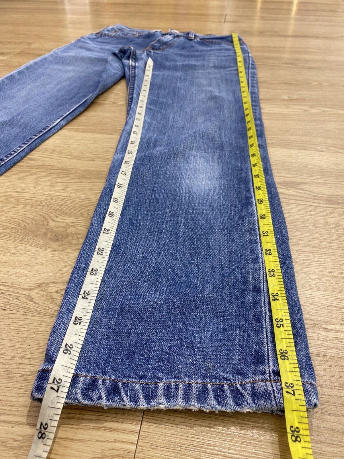 Levi's Levis Brand Acid Blue Wash Style Loose Jeans Size US 27 - 11 Thumbnail