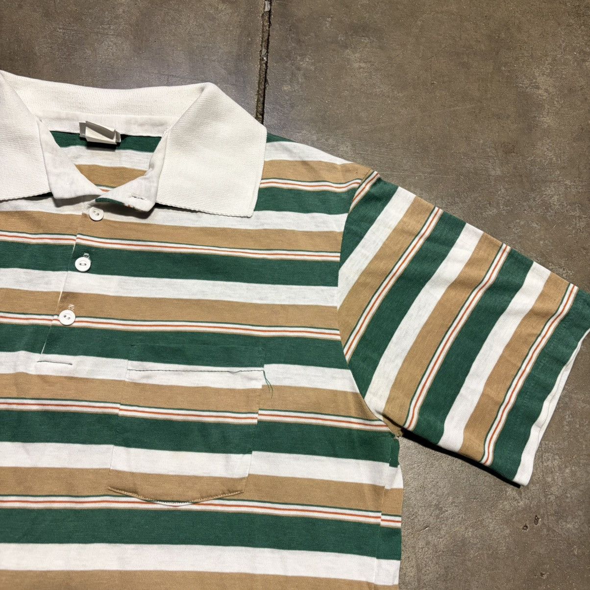 JCPenney Vintage 80s JCPenney Striped Polo Shirt Western Preppy USA Size US XL / EU 56 / 4 - 5 Thumbnail