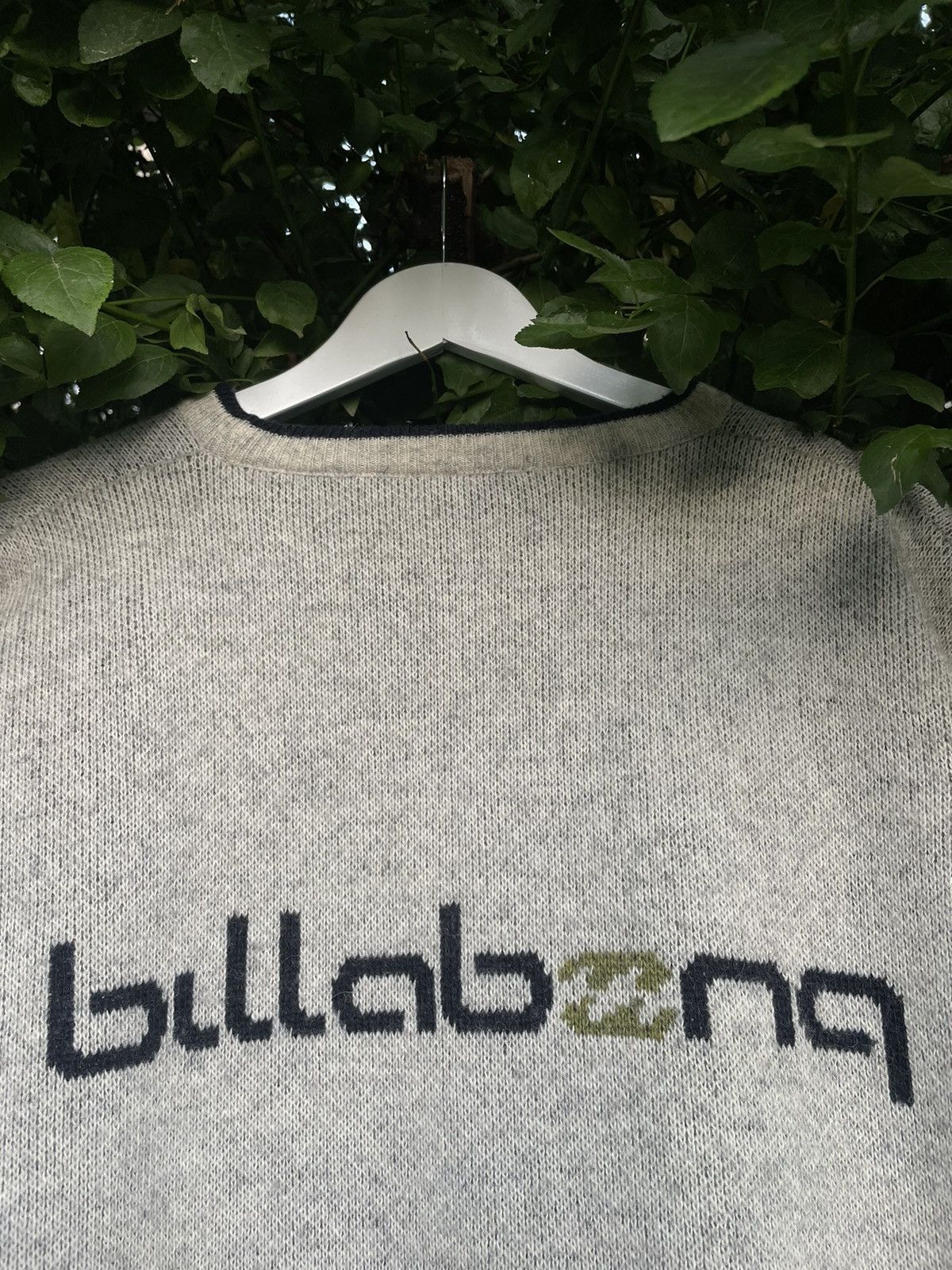 Billabong × Quiksilver × Vintage Vintage Billabong Sweatshirt 90s Wool Big Logo Surf Y2K Size US L / EU 52-54 / 3 - 4 Thumbnail