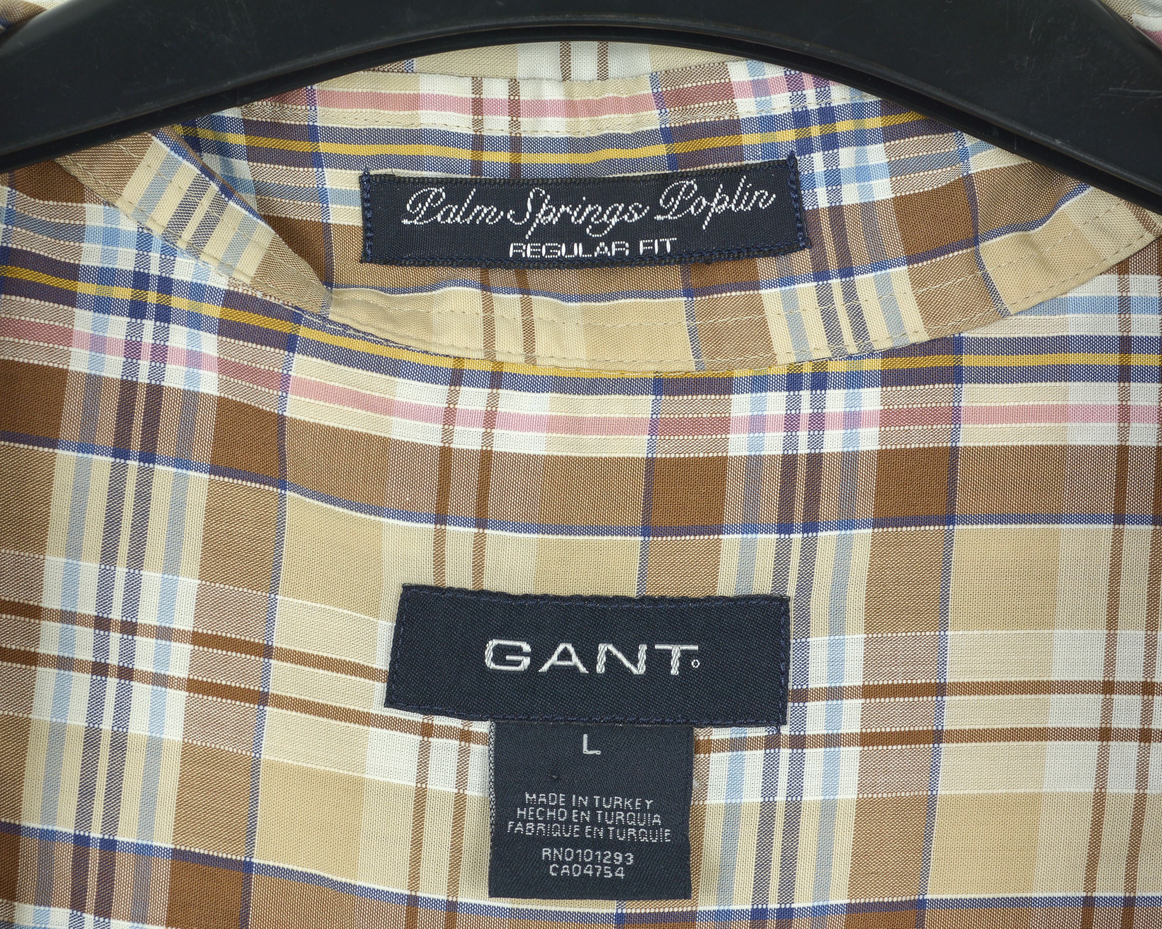Gant 'Palm Springs Poplin' Casual Shirt Long Sleeve Plaid Check Size US L / EU 52-54 / 3 - 6 Thumbnail