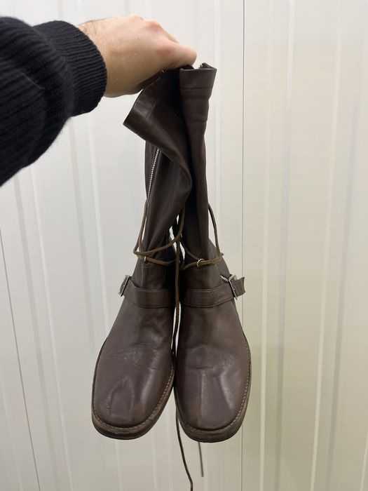 Undercover Undercover Vintage Engineer Bondage Strap Boots | Grailed