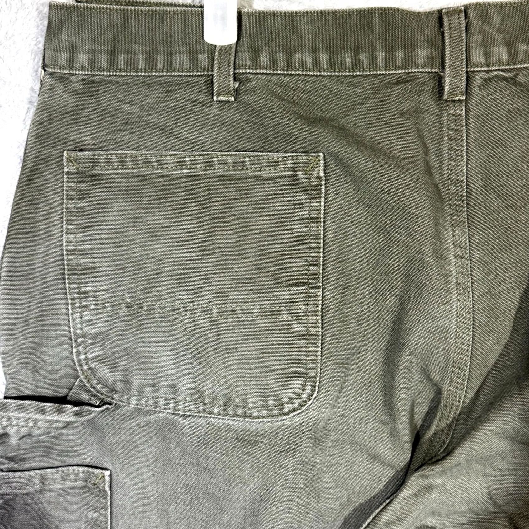 Carhartt Carhartt Carpenter Jeans 40x29 Green Denim High-Rise Straight Mens Jeans Size US 40 / EU 56 - 7 Thumbnail